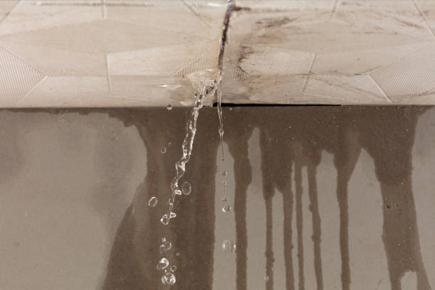 Professional Burst Pipe Cleanup technician working in Jewett City, CT